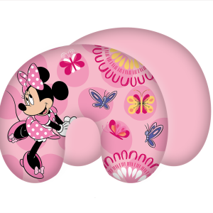 Jerry Fabrics Cestovní polštářek Minnie "Butterfly"  - MateriálPolyester- Barva Růžové