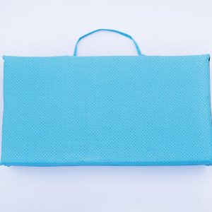PovlečemeVás Skládací plážové lehátko - Modrý puntík  - MateriálBavlna- Barva Modré