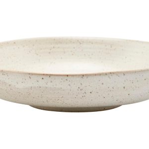 House Doctor Bílý kameninový hluboký talíř Pion 19 cm  - Průměr19 cm- Výška 4 cm