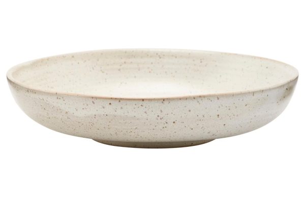 House Doctor Bílý kameninový hluboký talíř Pion 19 cm  - Průměr19 cm- Výška 4 cm