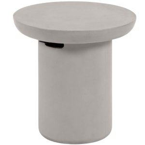Šedý betonový zahradní stolek Kave Home Taimi  50 cm  - Výška45 cm- Průměr 50 cm