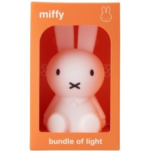 Bílá plastová dětská LED lampa Mr. Maria Miffy 11 cm  - Výška11 cm- Šířka 8 cm