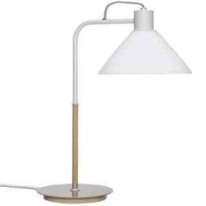Bílá skleněná stolní lampa Hübsch Spot  - Výška44 cm- Šířka 37 cm