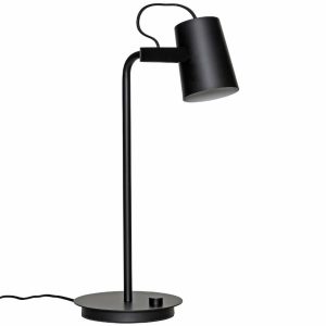 Černá kovová stolní lampa Hübsch Ardent  - Výška54 cm- Šířka 35 cm