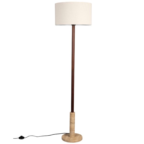 Stojací lampa DUTCHBONE JACKSON 156 cm  - Výška156 cm- Průměr stínidla 23