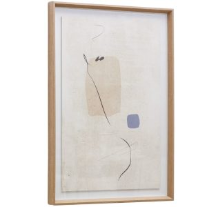 Abstraktní obraz Kave Home Sormi 70 x 50 cm  - Výška70 cm- Šířka 50 cm