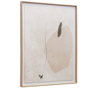 Abstraktní obraz Kave Home Sormi 100 x 80 cm  - Výška100 cm- Šířka 80 cm