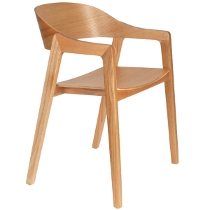 Dubová jídelní židle DUTCHBONE WESTLAKE  - Výška76 cm- Šířka 79 cm