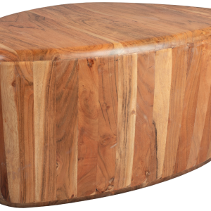 Dřevěný konferenční stolek DUTCHBONE AYLA 58 x 45 cm  - Výška28 cm- Šířka 58 cm