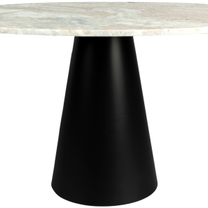 Bílý mramorový konferenční stolek DUTCHBONE JARED 70 x 35 cm  - Výška42 cm- Šířka 70 cm