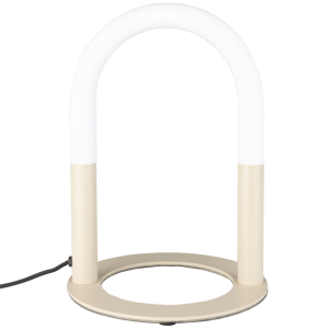 Béžová kovová stolní lampa ZUIVER ARCH  - Výška36 cm- Šířka 25 cm