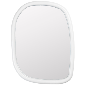 Bílé dřevěné zrcadlo ZUIVER LOOKS 73 x 55 cm  - Výška73 cm- Šířka 55 cm