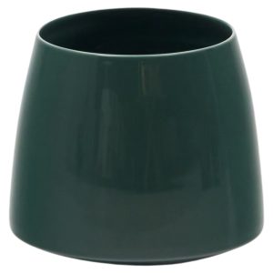 Zelená keramická váza Kave Home Sibla 17 cm  - Výška17 cm- Průměr 16 cm