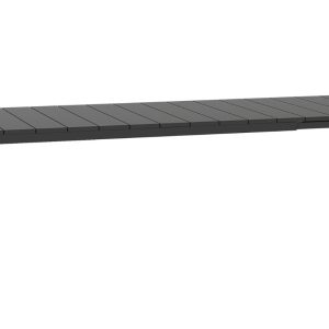 Nardi Antracitově šedý rozkládací zahradní stůl Rio 210/280 x 100 cm  - Výška76 cm- Šířka 210/280 cm