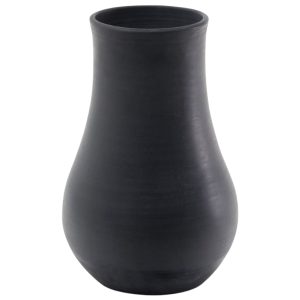 Černá terakotová váza Kave Home Silaia 51 cm  - Výška51 cm- Průměr 34