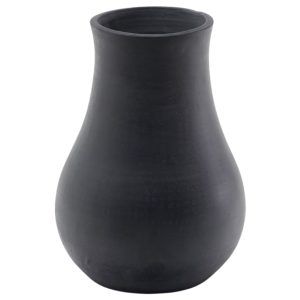Černá terakotová váza Kave Home Silaia 42 cm  - Výška42 cm- Průměr 30 cm