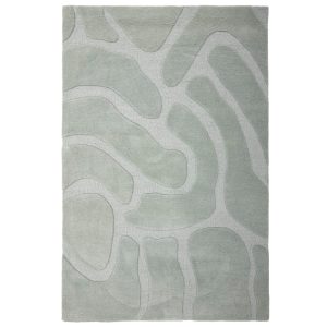 Zelený vlněný koberec Bloomingville Darlington 130 x 200 cm  - Délka200 cm- Šířka 130 cm