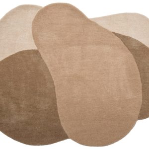 Hnědý vlněný koberec Bloomingville Denton 110 x 140 cm  - Délka140 cm- Šířka 110 cm