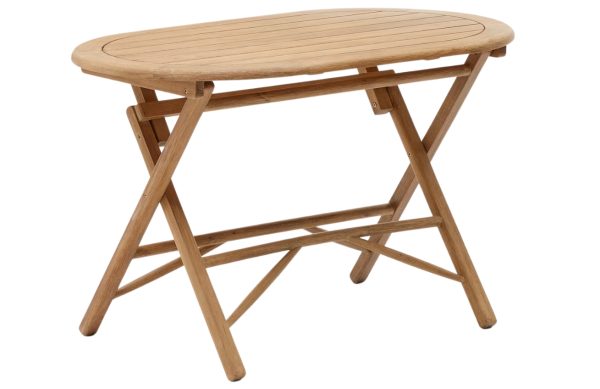 Dřevěný zahradní skládací stůl Kave Home Dandara 120 x 60 cm  - Výška74 cm- Šířka 120 cm