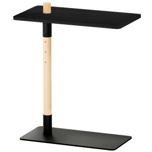 Černý dřevěný odkládací stolek Karup Design Adjust 55 x 30 cm  - Výška67 cm- Šířka 55 cm