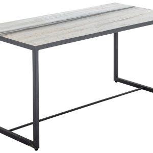 Bílý mramorový konferenční stolek Bloomingville Ines 100 x 46 cm  - Výška46 cm- Šířka 100 cm
