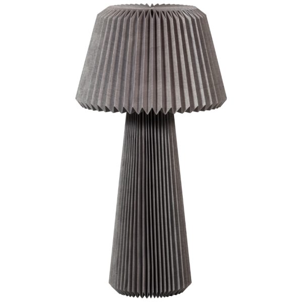 Hoorns Šedá stojací lampa Sima 95 cm  - Výška95 cm- Šířka 47 cm