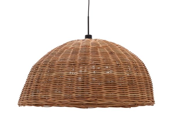 Ratanové stínidlo Kave Home Jornets 80 cm  - Výška40 cm- Průměr 80 cm