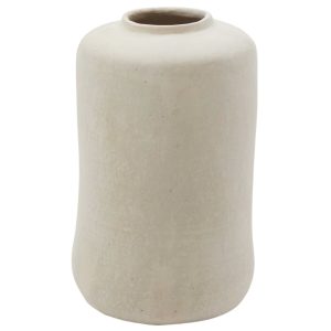 Bílá váza Kave Home Serina 55 cm  - Výška55 cm- Průměr 34 cm