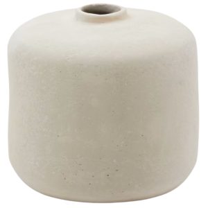 Bílá váza Kave Home Serina 34 cm  - Výška34 cm- Průměr 36