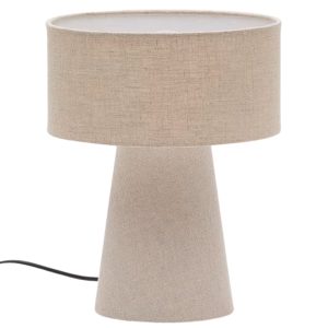 Béžová stolní lampa Kave Home Algaida  - Výška35 cm- Průměr 25 cm