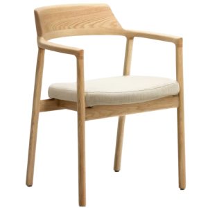 Dubová jídelní židle Kave Home Alocs  - Výška77 cm- Šířka 60 cm