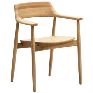 Dubová jídelní židle Kave Home Fondes  - Výška76 cm- Šířka 60 cm