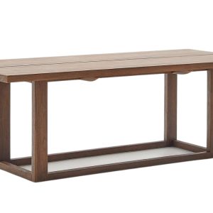 Hnědý teakový jídelní stůl Kave Home Sashi 220 x 100 cm  - Výška75 cm- Šířka 220 cm