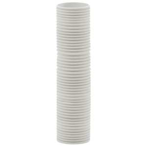 Bílá keramická váza Kave Home Sibone 40 cm  - Výška40 cm- Průměr 11 cm