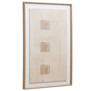 Béžový obraz Kave Home Sormina II. 90 x 60 cm  - Výška90 cm- Šířka 60 cm