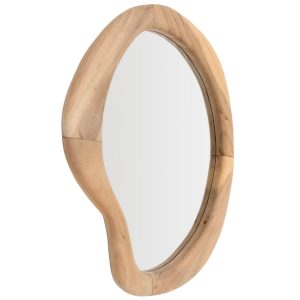 Dřevěné závěsné zrcadlo Kave Home Selem 68 x 44 cm  - Výška68 cm- Šířka 44 cm