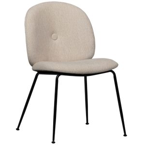 Hoorns Béžová čalouněná jídelní židle Neumann  - Výška78 cm- Šířka 51 cm
