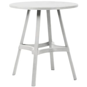 Nardi Bílý plastový zahradní barový stůl Combo 70 cm  - Výška75 cm- Průměr 70 cm