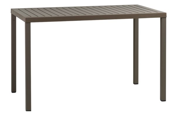 Nardi Tmavě hnědý plastový zahradní stůl Cube 120 x 70 cm  - Výška75