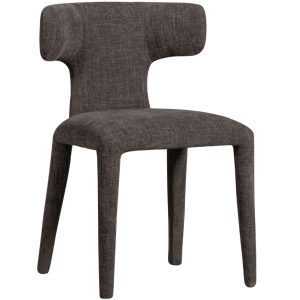 Hoorns Tmavě šedá čalouněná jídelní židle Miter  - Výška78 cm- Šířka 52 cm