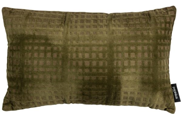 Hoorns Zelený bavlněný polštář Ada 30 x 50 cm  - Výška30 cm- Šířka 50 cm