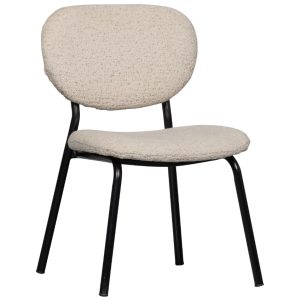 Hoorns Béžová bouclé dětská židle Pek  - Výška60 cm- Šířka 39 cm