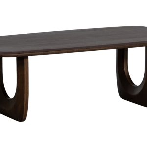 Hoorns Hnědý dřevěný konferenční stolek Freden 120 x 60 cm  - Výška40 cm- Šířka 120 cm
