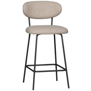 Hoorns Béžová čalouněná barová židle Kiel 66 cm  - Výška93 cm- Šířka 46 cm