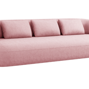 Růžová čalouněná čtyřmístná pohovka Windsor & Co Aldrin 226 cm  - Výška73 cm- Šířka 226 cm