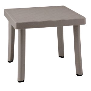 Nardi Šedohnědý plastový zahradní stolek Rodi 46 x 46 cm  - Výška40 cm- Šířka 46 cm