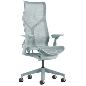 Světle modrá kancelářská židle Herman Miller Cosm H  - Výška115