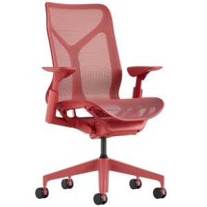 Červená kancelářská židle Herman Miller Cosm M  - Výška98/114 cm- Šířka 73