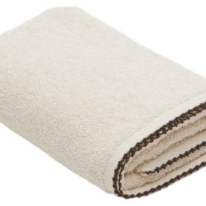 Béžový bavlněný ručník Kave Home Sinami 30 x 50 cm  - Délka50  cm- Šířka 30 cm