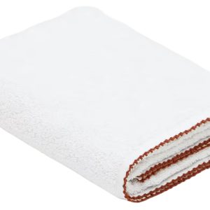 Bílý bavlněný ručník Kave Home Sinami 50 x 90 cm  - Délka90 cm- Šířka 50 cm